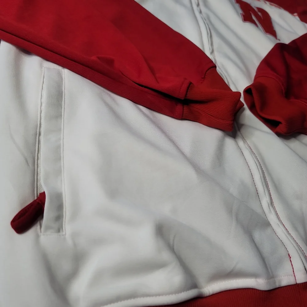 Spike Sports NCAA Nebraska Cornhuskers Zip Up Track Jacket Men's Large - Picture 4 of 11
